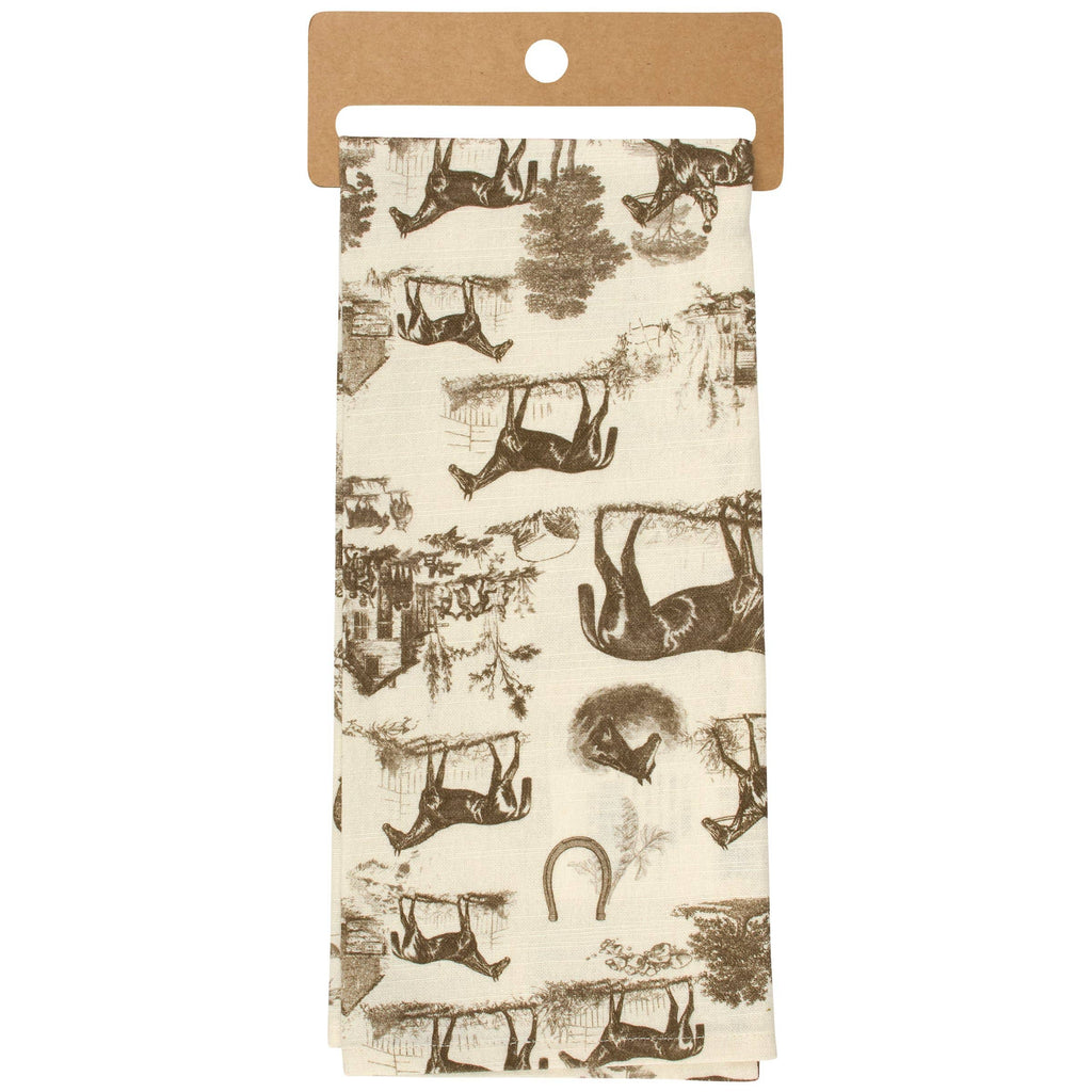 Primitives by Kathy - Horse Toile Kitchen Towel