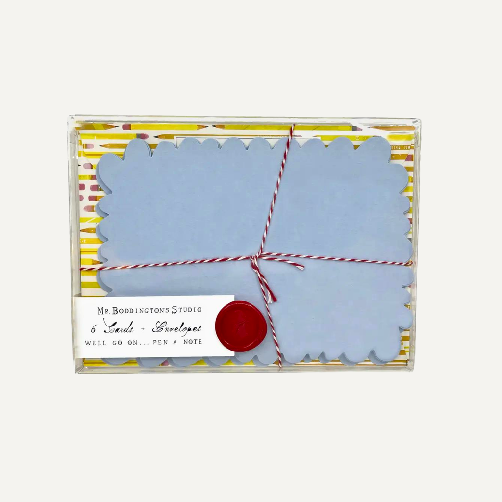 Pencil Patterned Notecards
