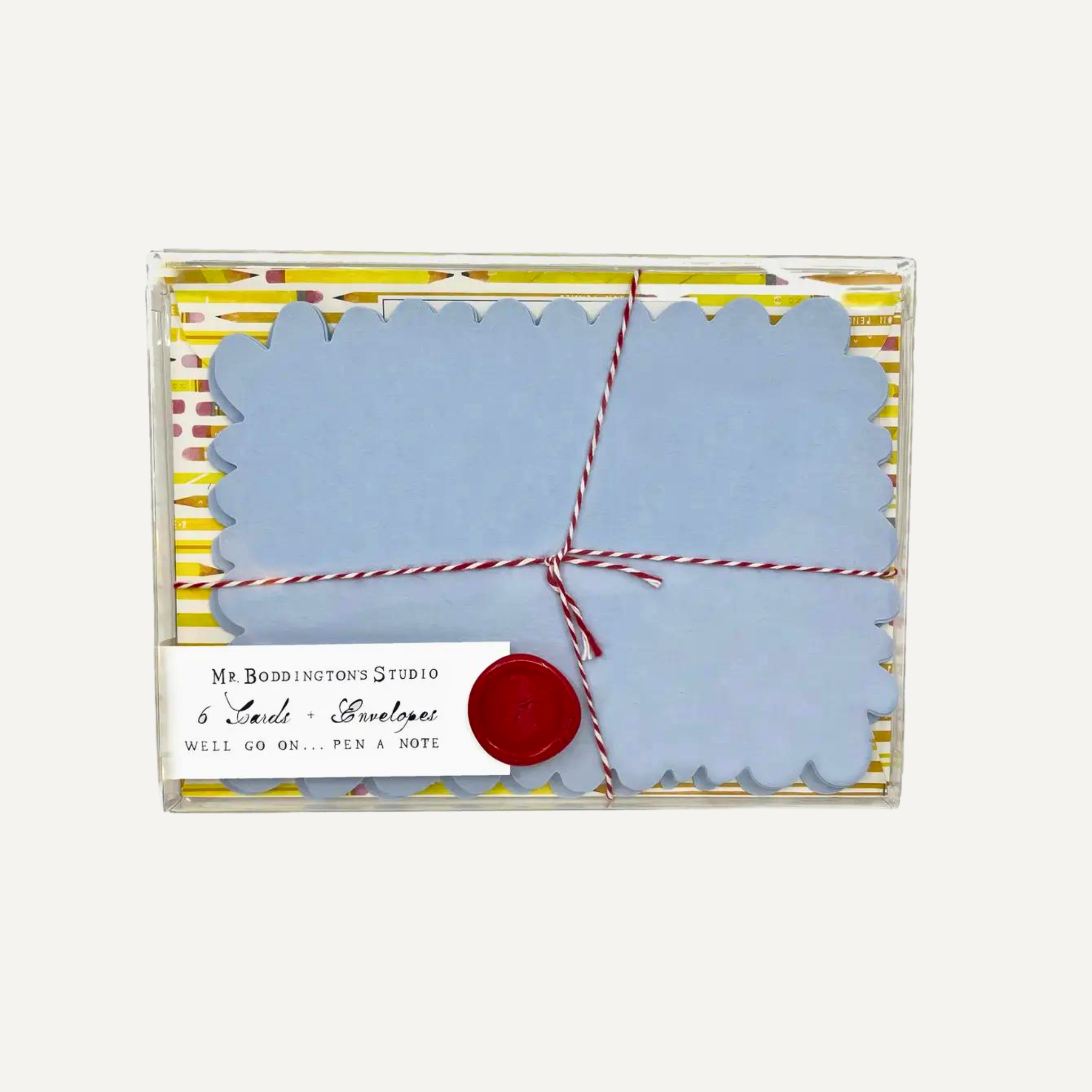 Pencil Patterned Notecards