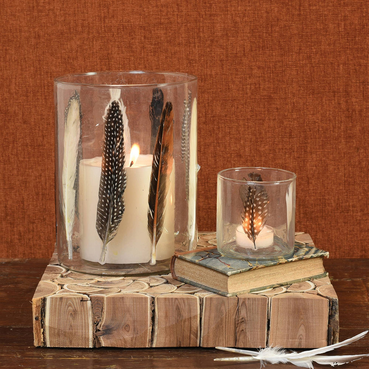 HomArt - Enameled Feather Hurricane - Sm - Feathers