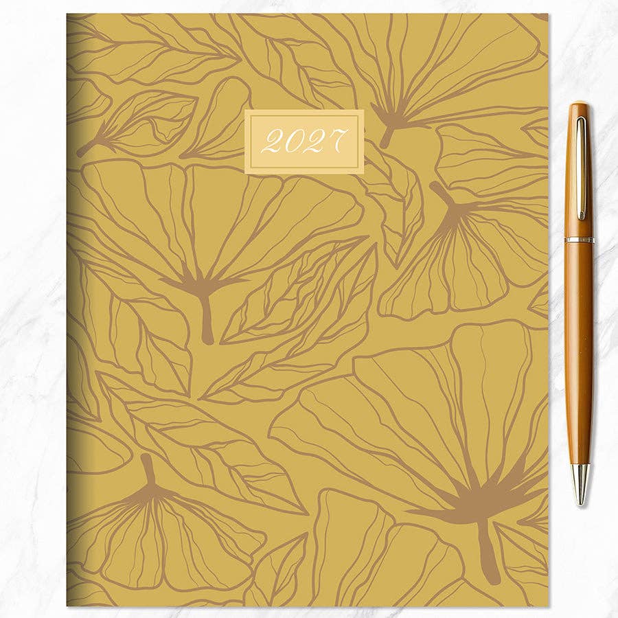 2027 Goldenrod Medium Monthly Planner