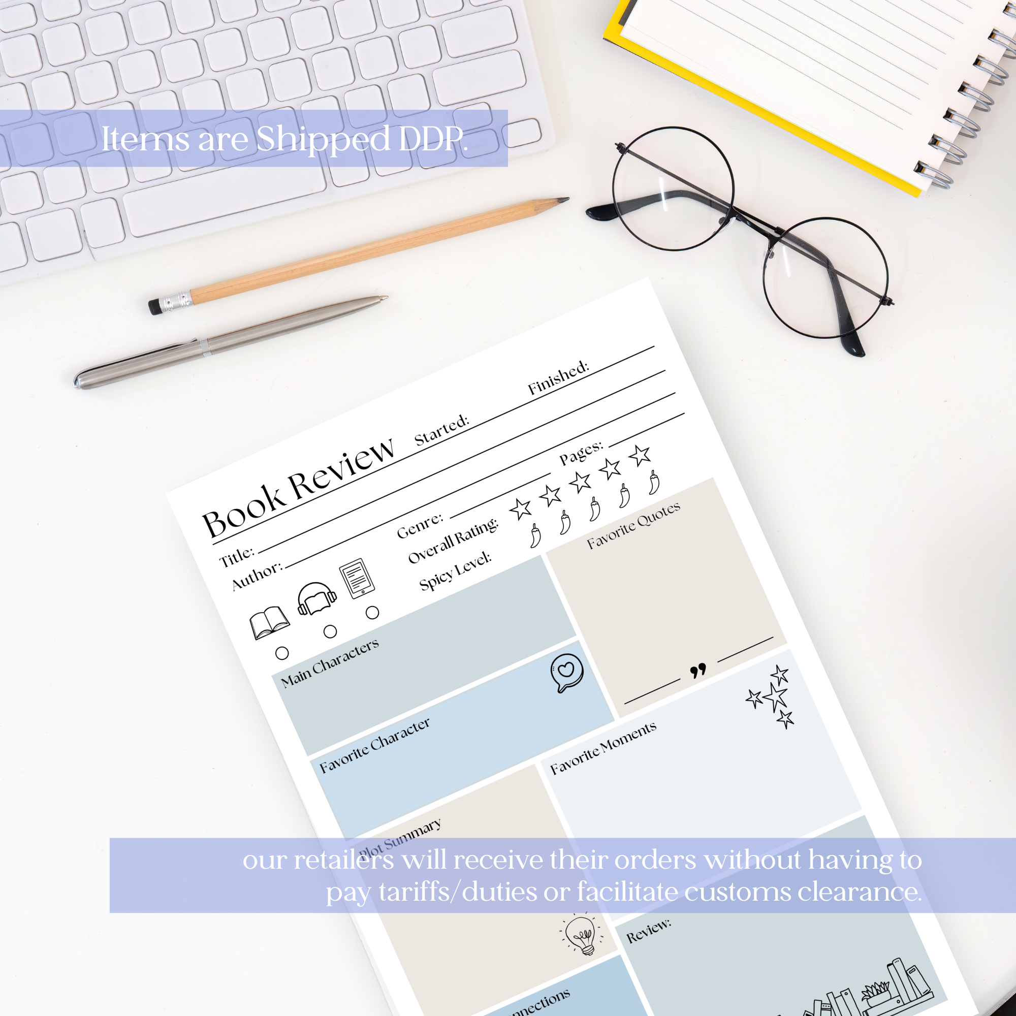 Book Club Book Review: 50-Page Notepad
