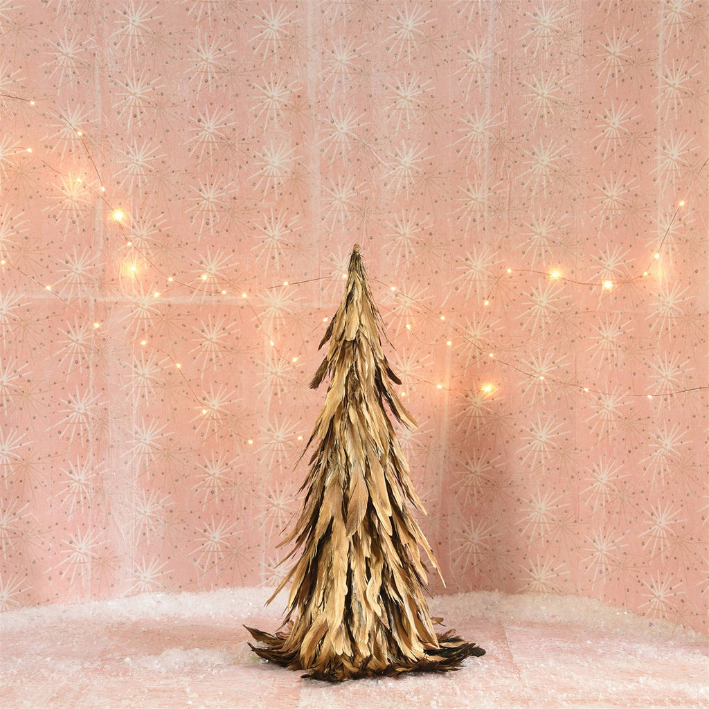 HomArt - Feather Tree - Sm - Gold Luster