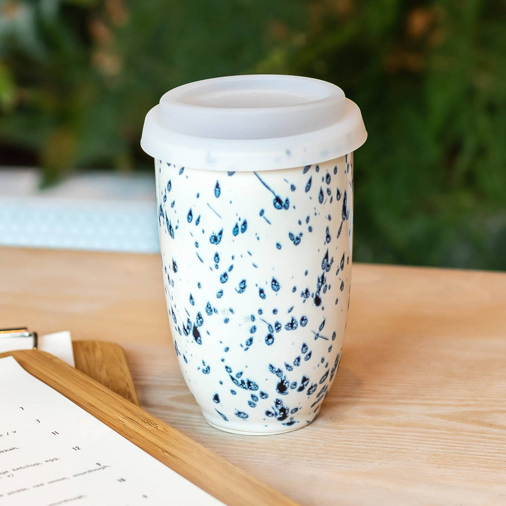 Nova Ceramics Travel Mugs - Orchid Ceramic Travel Mug – Gift Shop Favorites