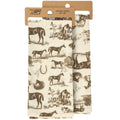 Primitives by Kathy - Horse Toile Kitchen Towel