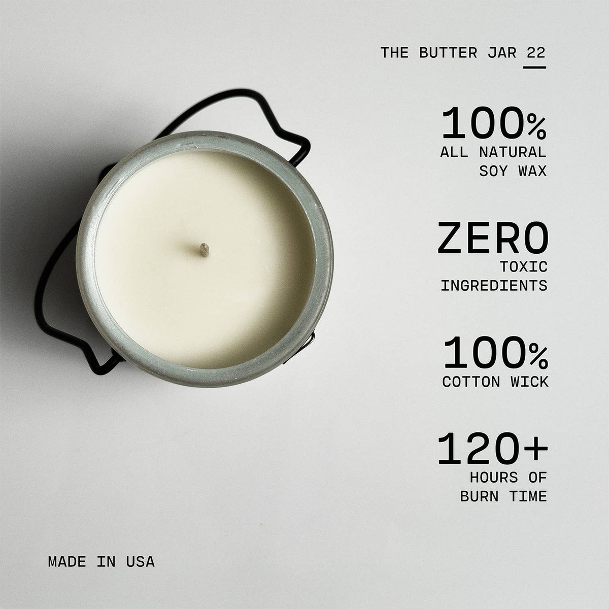 Milkhouse Candle Company - 22 oz Butter Jar Candle: Fresh Cut Fraser