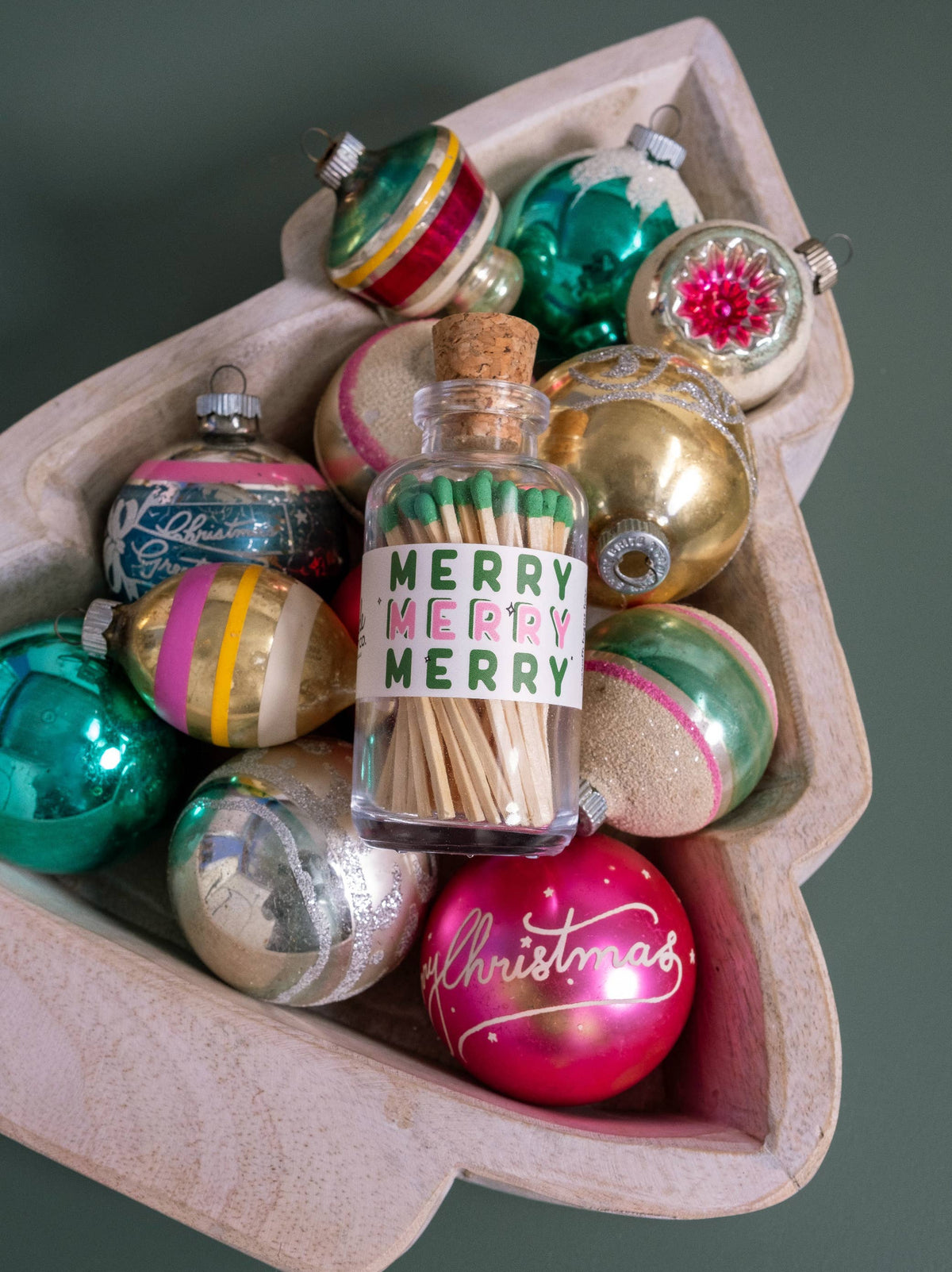 Made Market Co. - Mini Apothecary Christmas Merry Matches