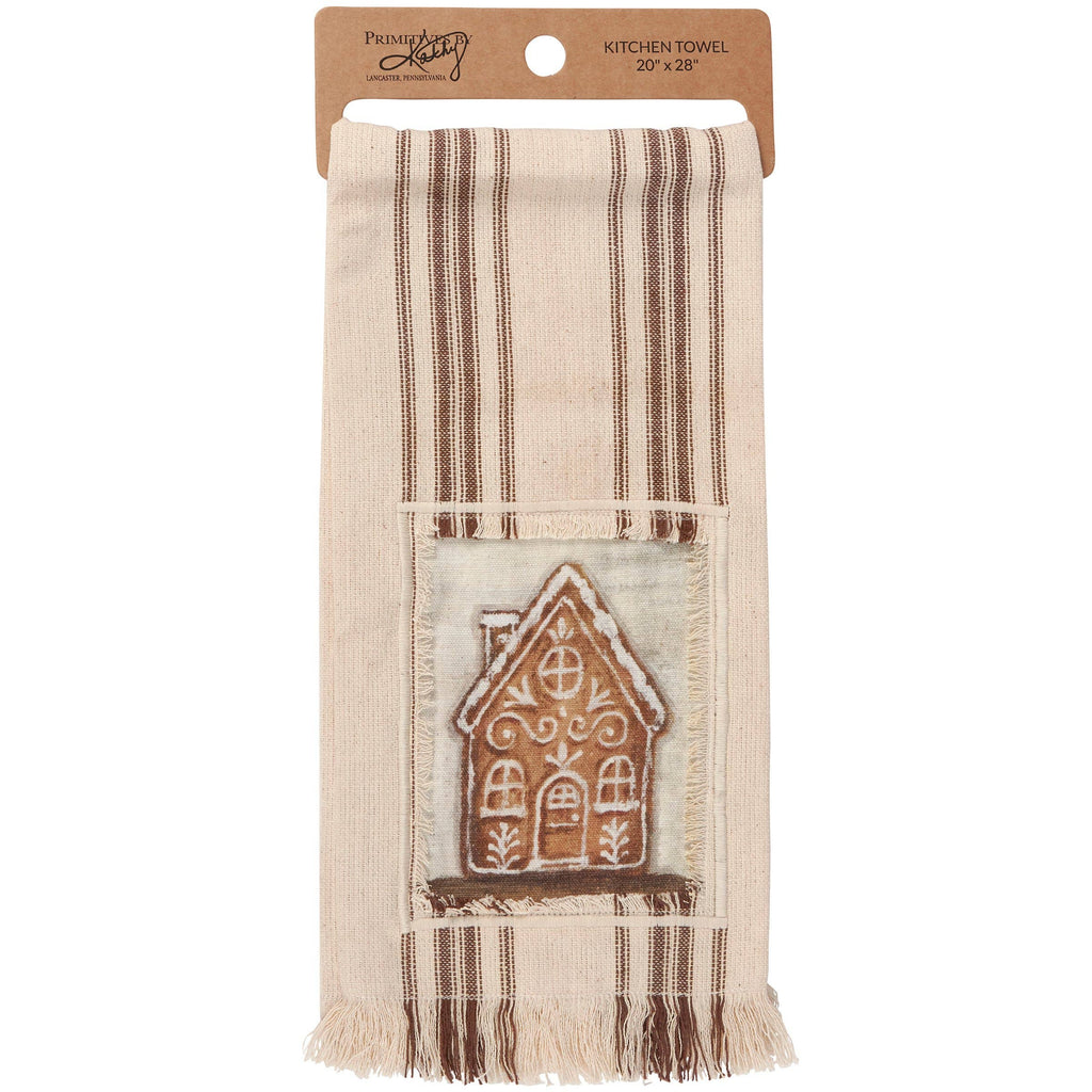 Primitives by Kathy - Gingerbread House Kitchen Towel