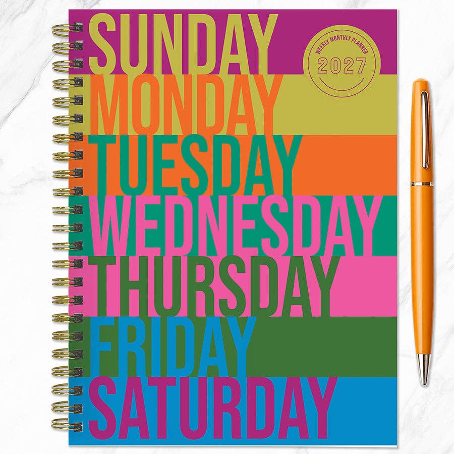 2027 All Week Long Medium Weekly Monthly Planner