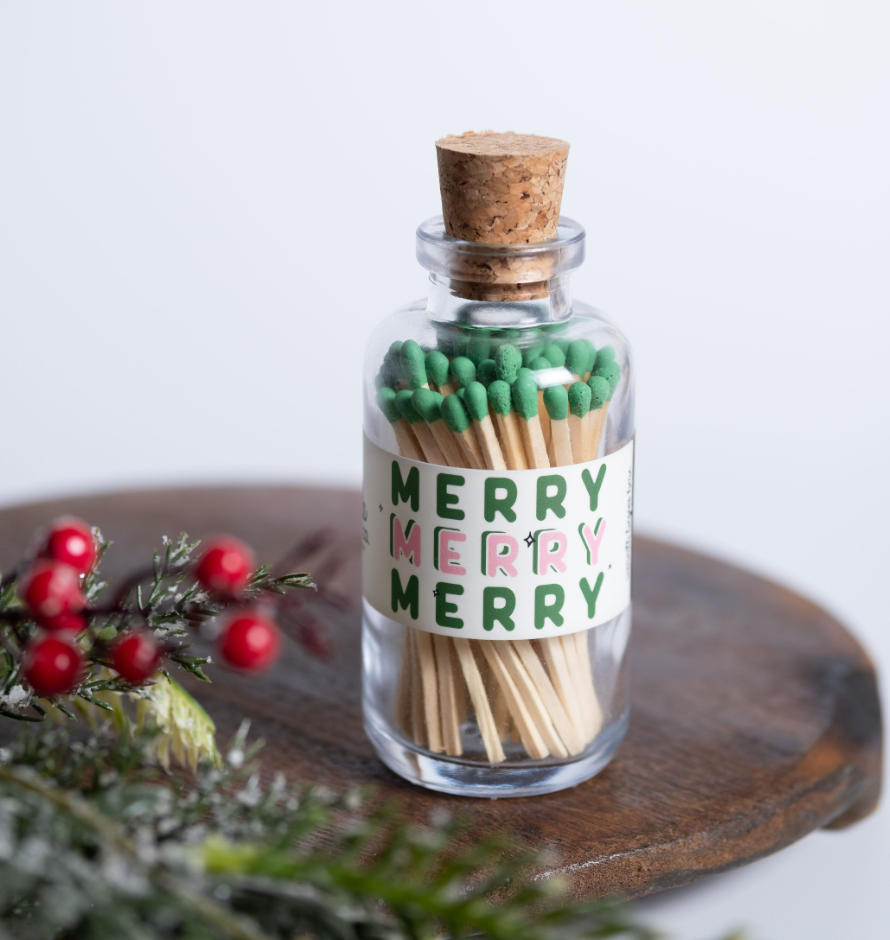 Made Market Co. - Mini Apothecary Christmas Merry Matches
