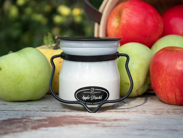 Milkhouse Candle Company - 5 oz Cream Jar Candle: Apple Strudel