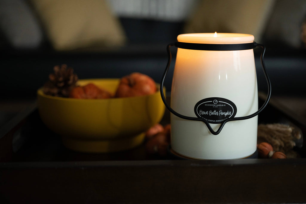 Milkhouse Candle Company - 22 oz Butter Jar Candle: Brown Butter Pumpkin