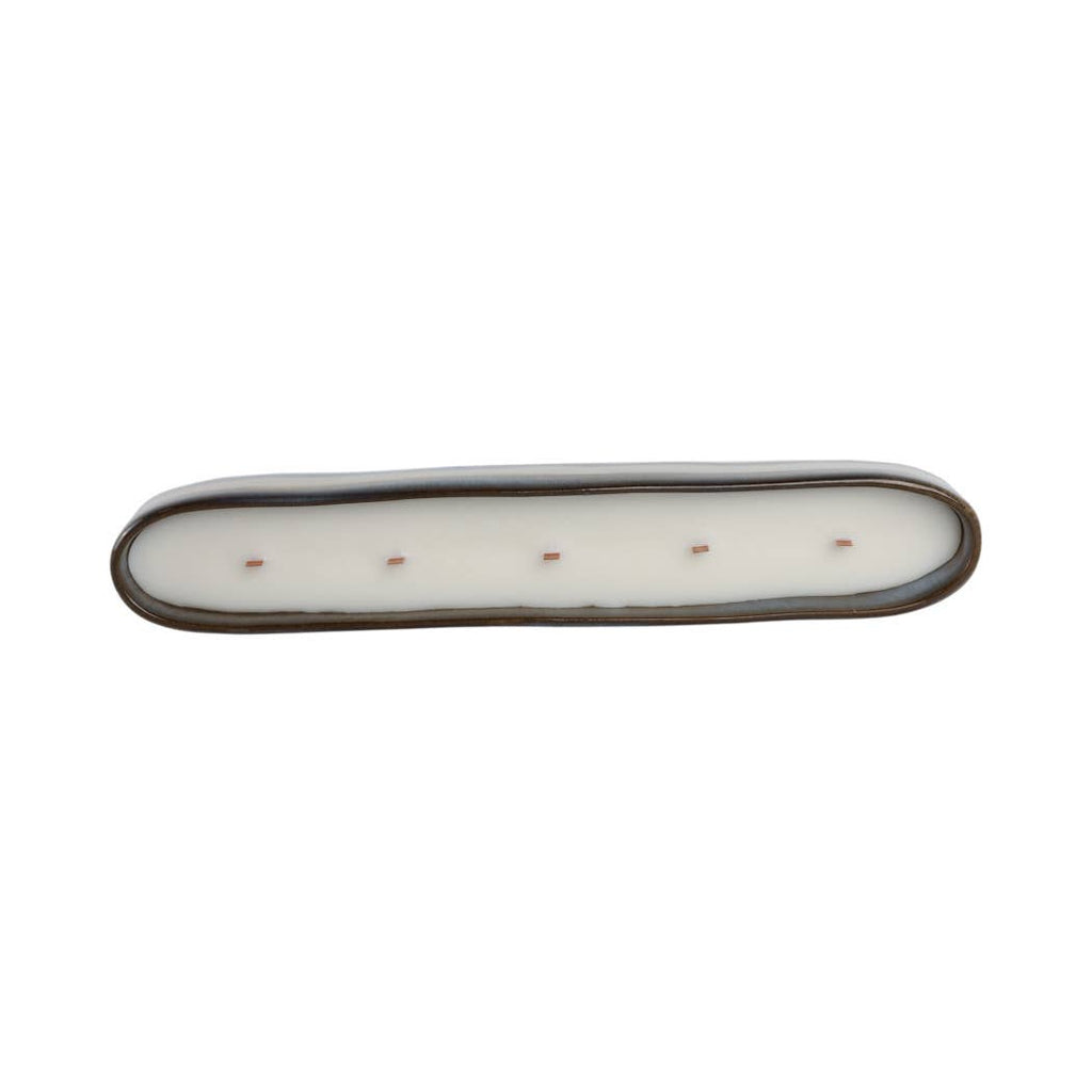 Elevarre - Scented Candle - Blue Waves Soy Blend in Oval Bowl, 15 Oz.