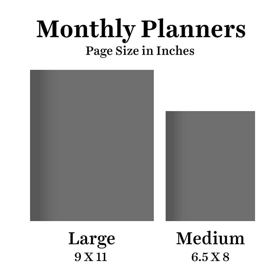 2027 Freshest Flowers Large Monthly Planner