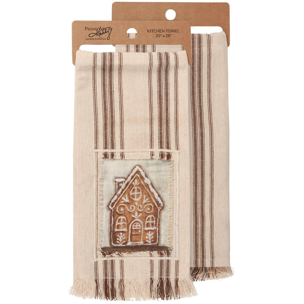 Primitives by Kathy - Gingerbread House Kitchen Towel
