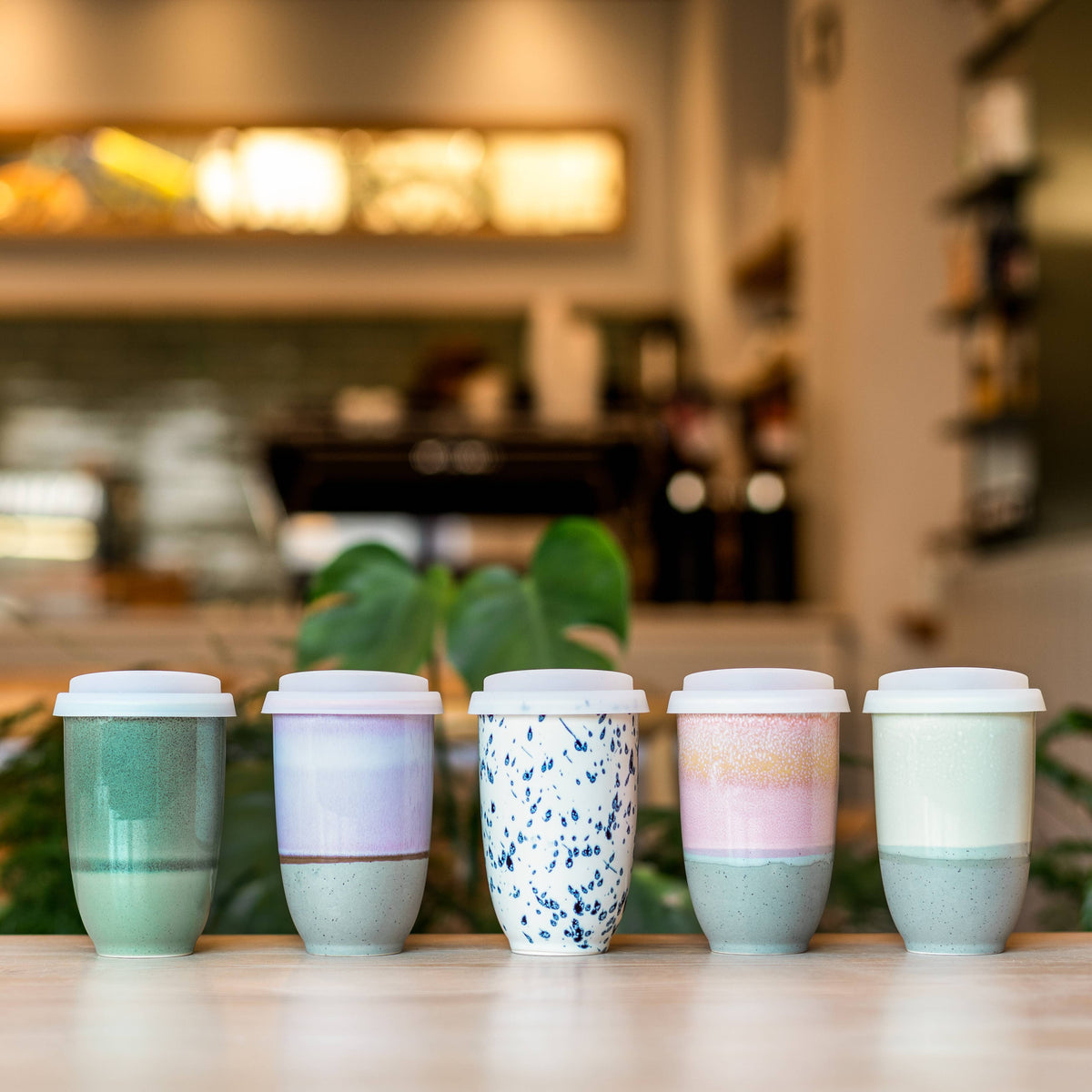 Nova Ceramics Travel Mugs - Orchid Ceramic Travel Mug – Gift Shop Favorites