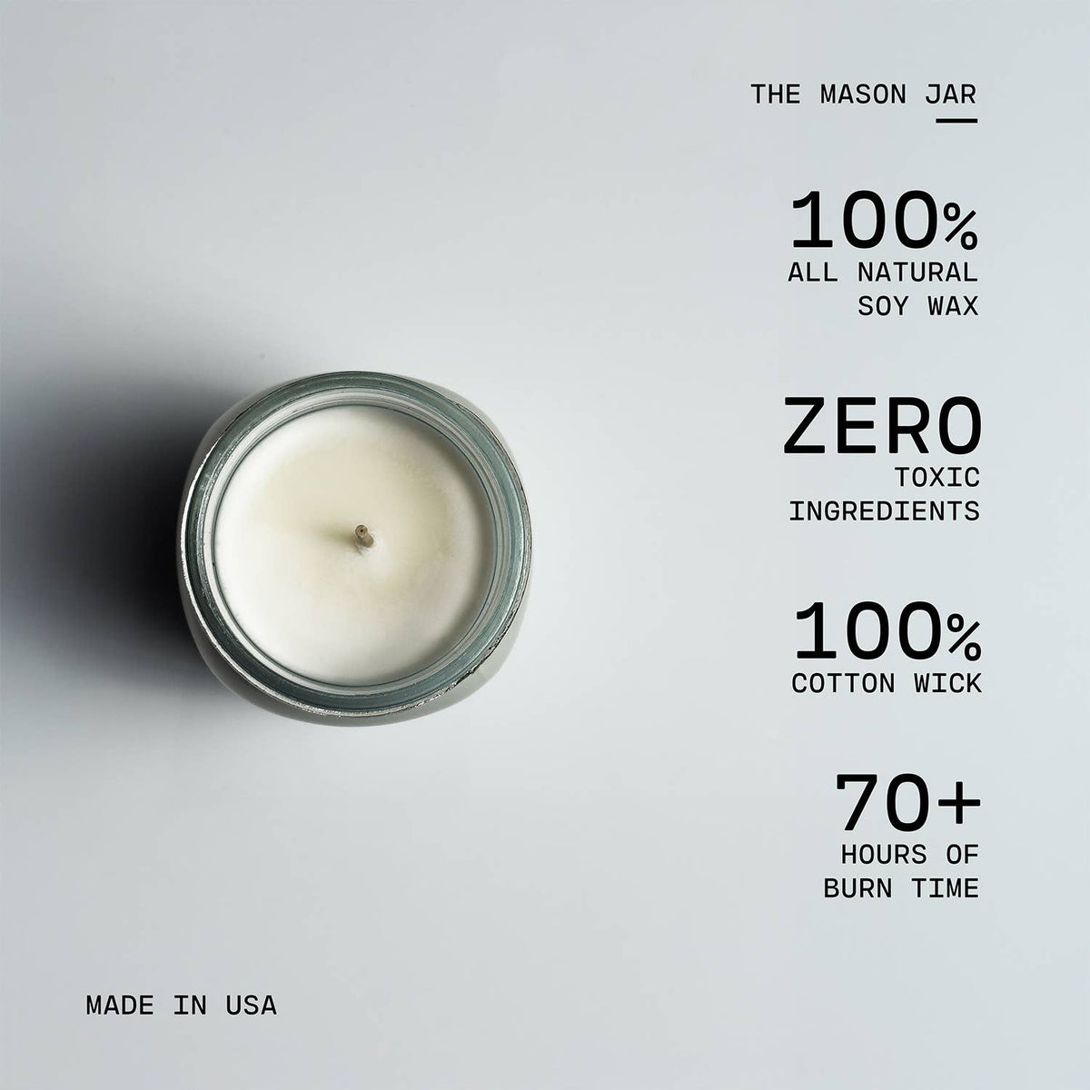 Milkhouse Candle Company - 13 oz Mason Jar Fall Candle: Caramel Corn