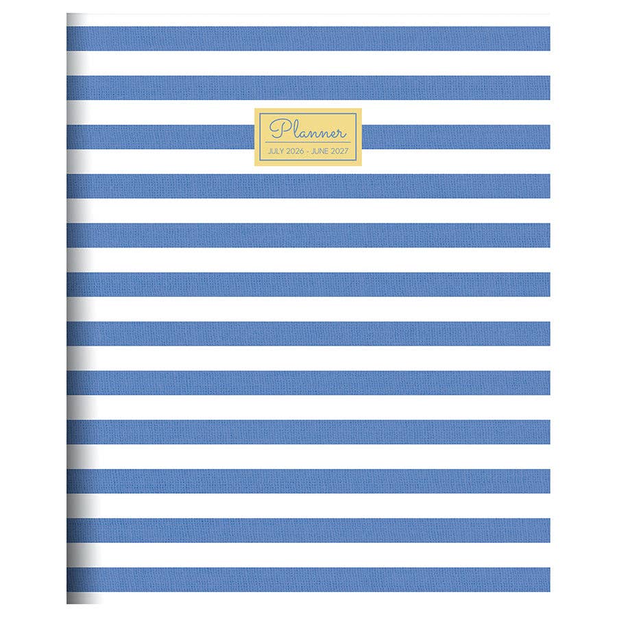July 2026 - June 2027 Linen Lines Large Monthly Planner