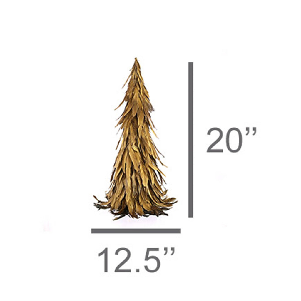 HomArt - Feather Tree - Med - Gold Luster
