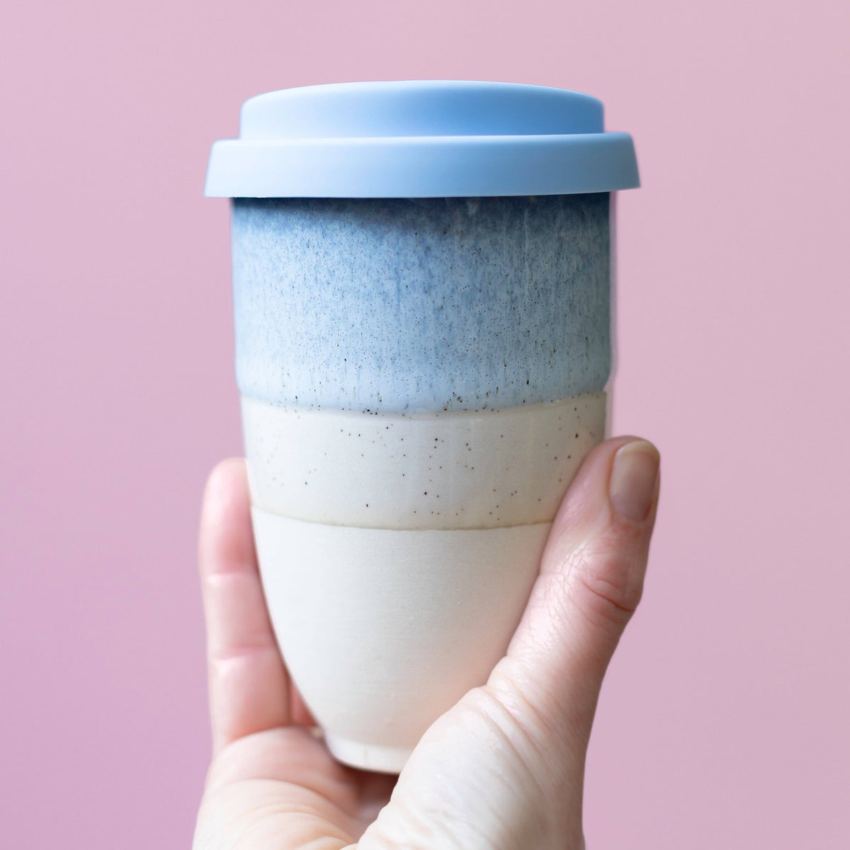 Nova Ceramics Travel Mugs - Cove Ceramic Travel Cup 12oz | Reusable Artisan Mug