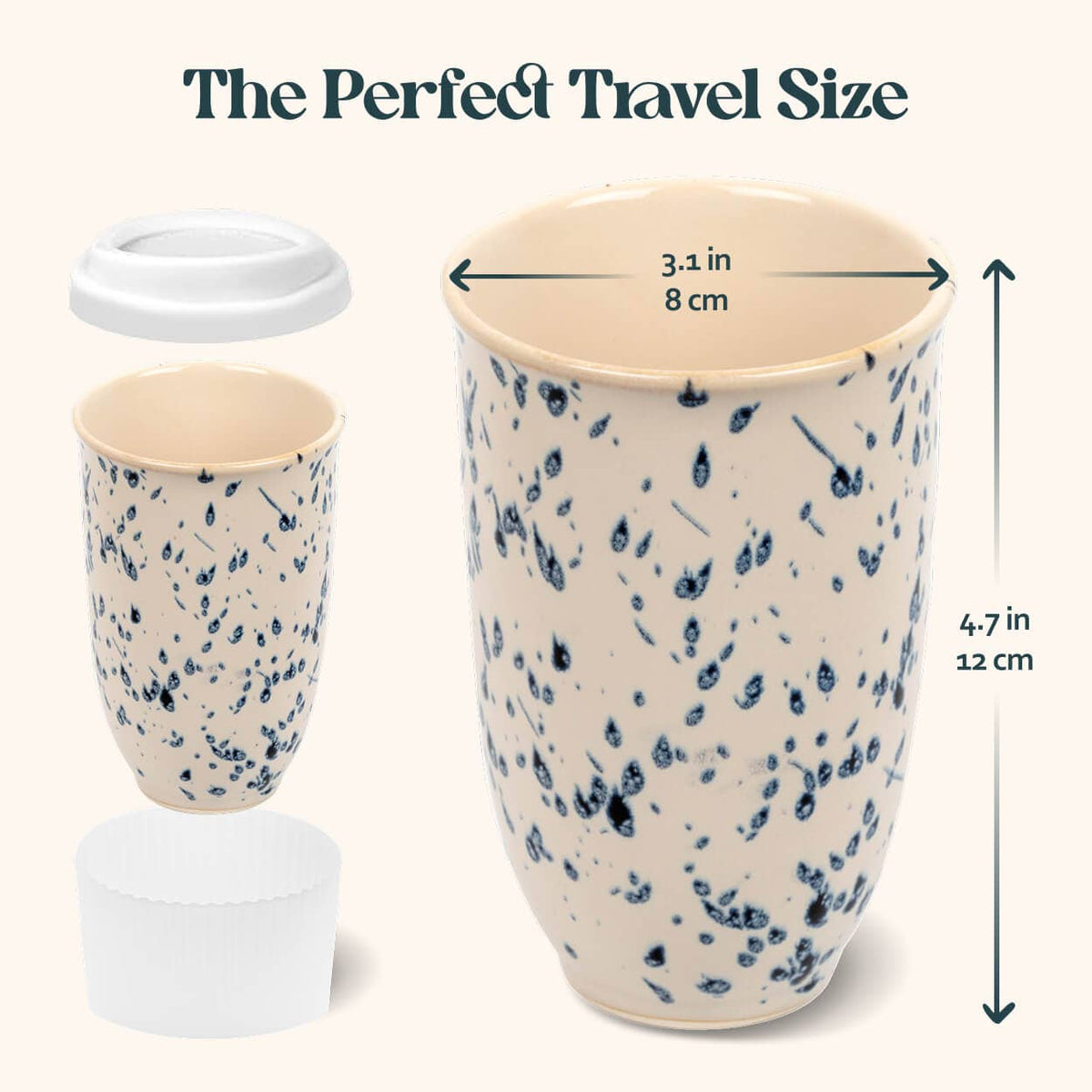 Nova Ceramics Travel Mugs - Orchid Ceramic Travel Mug – Gift Shop Favorites