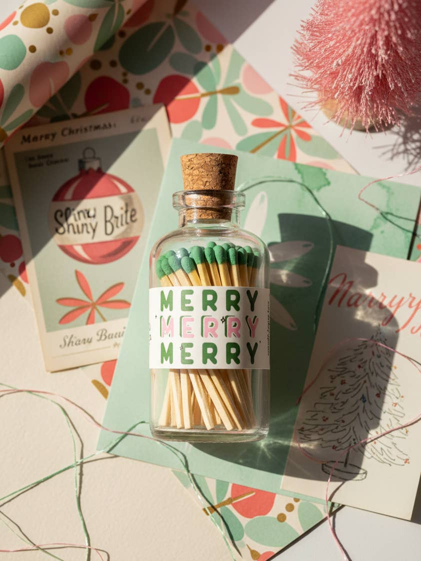 Made Market Co. - Mini Apothecary Christmas Merry Matches