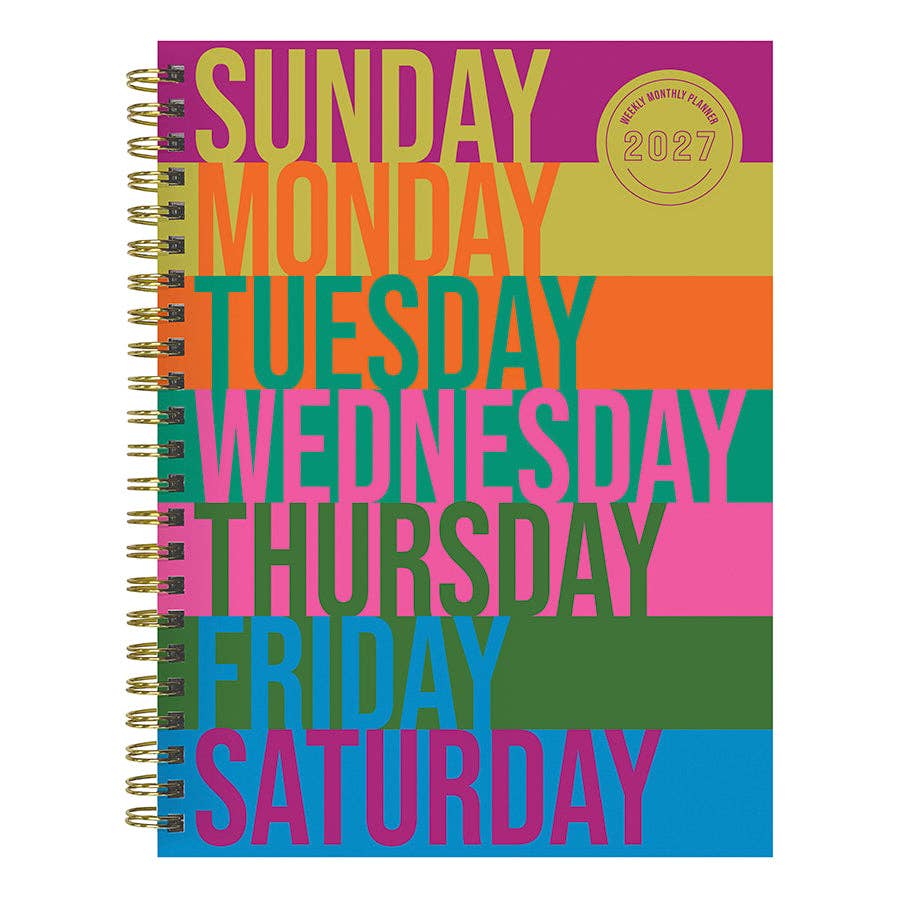 2027 All Week Long Medium Weekly Monthly Planner