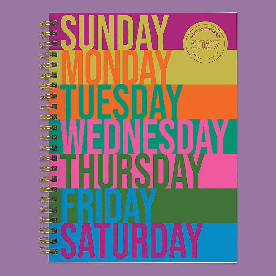 2027 All Week Long Medium Weekly Monthly Planner