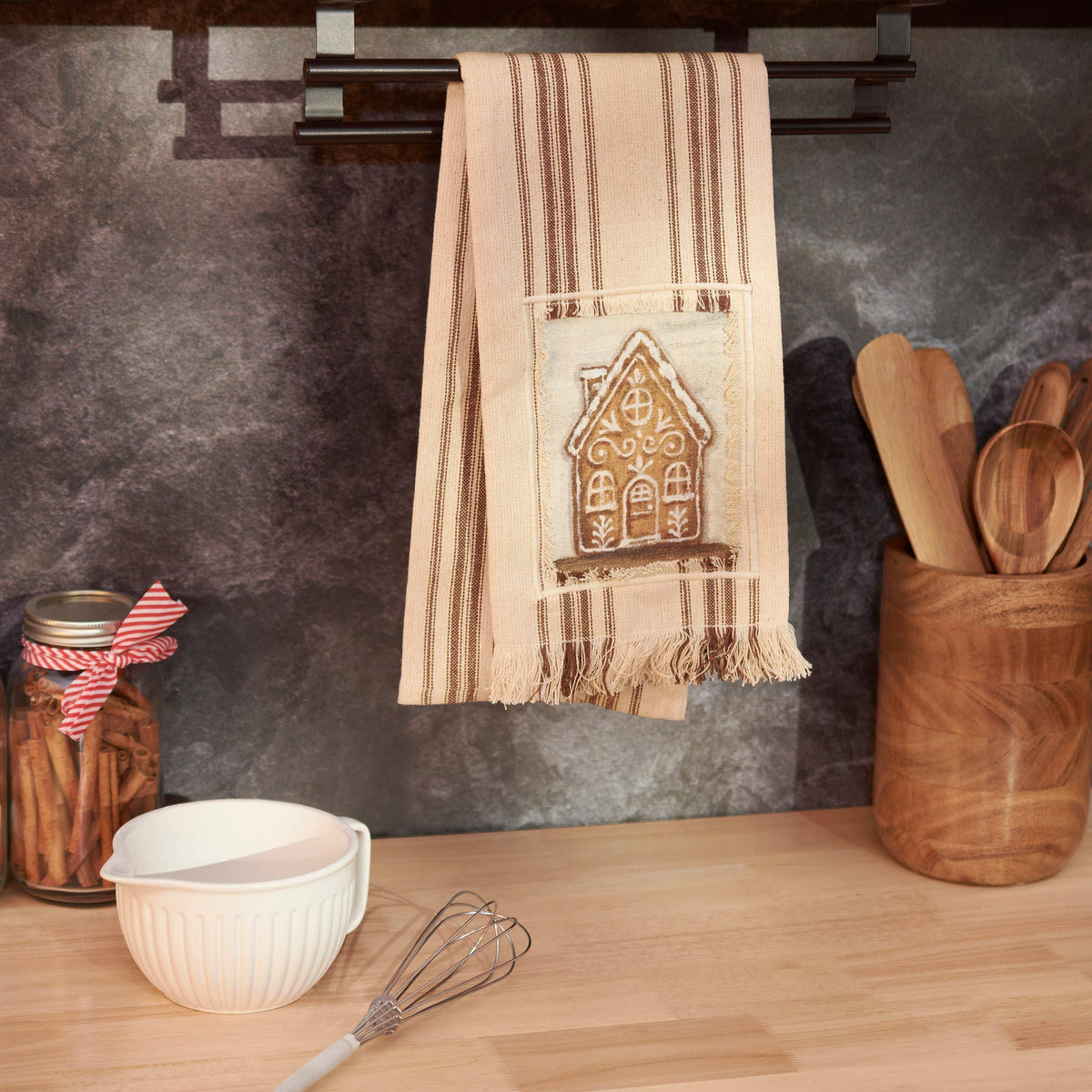 Primitives by Kathy - Gingerbread House Kitchen Towel