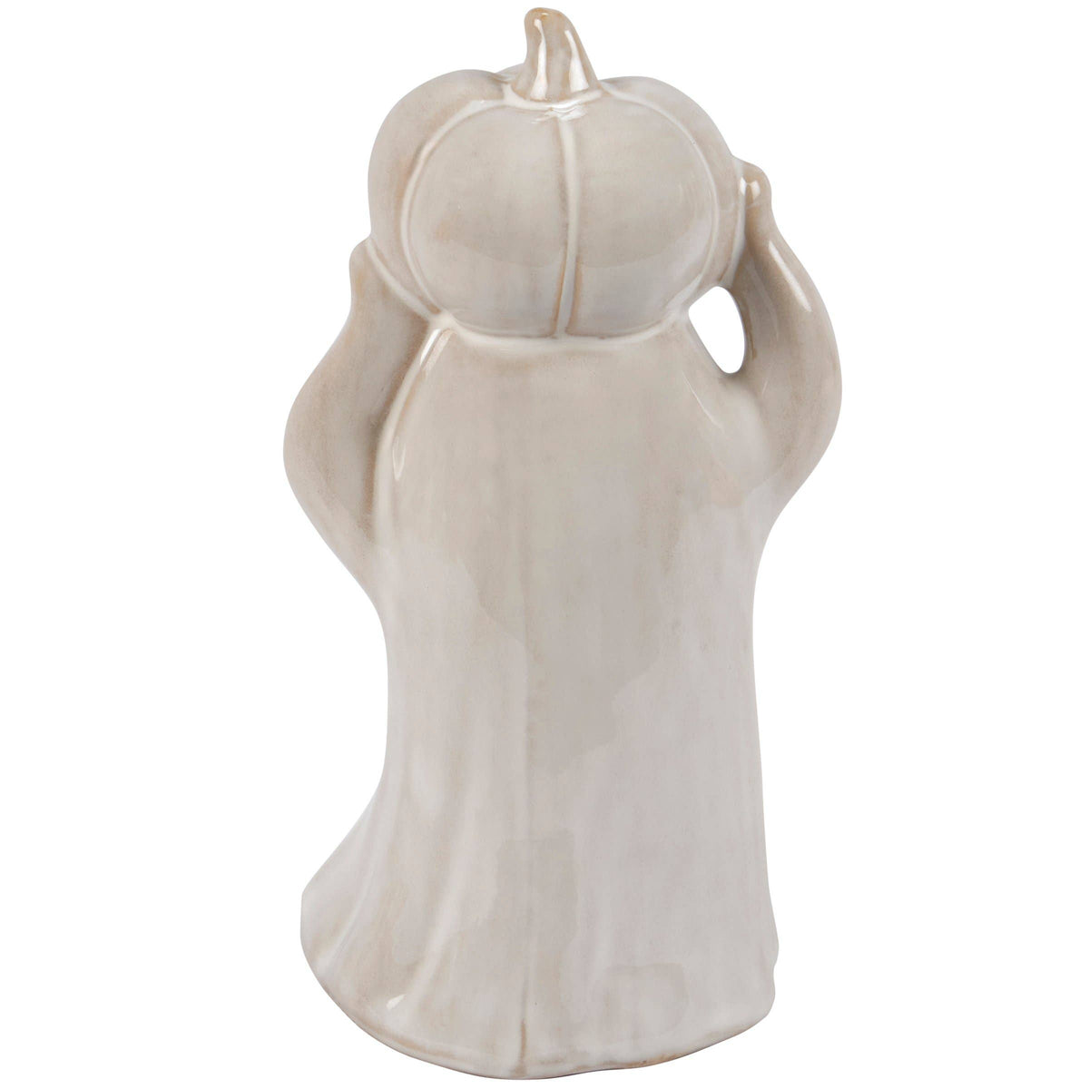 Primitives by Kathy - Lighted Pumpkin Ghost Figurine