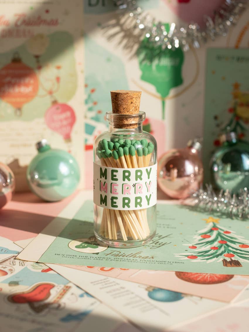 Made Market Co. - Mini Apothecary Christmas Merry Matches