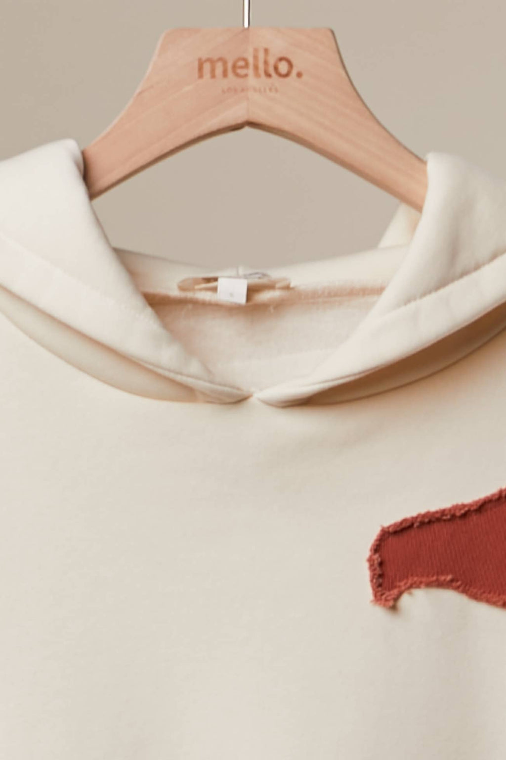 Mello. - Abstract Patch Hoodie with Kangaroo Pocket