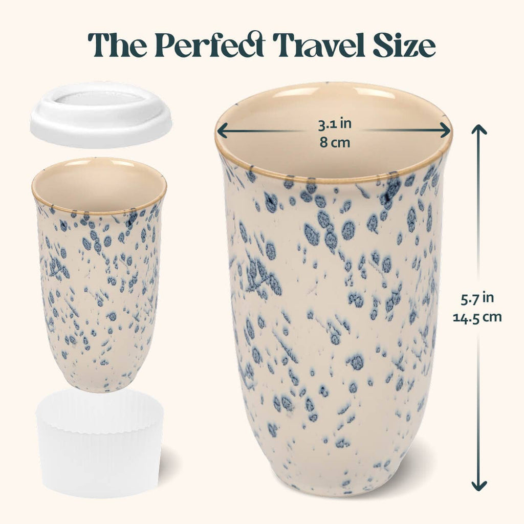 Nova Ceramics Travel Mugs - Orchid Ceramic Travel Mug – 16oz, Halloween or Holidays