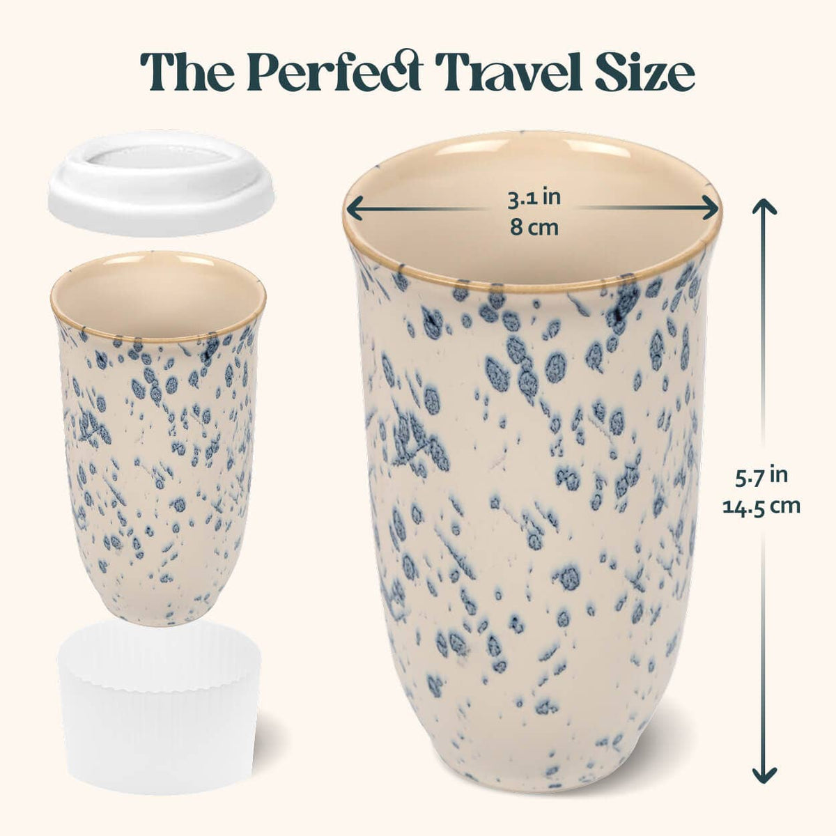 Nova Ceramics Travel Mugs - Orchid Ceramic Travel Mug – 16oz, Halloween or Holidays