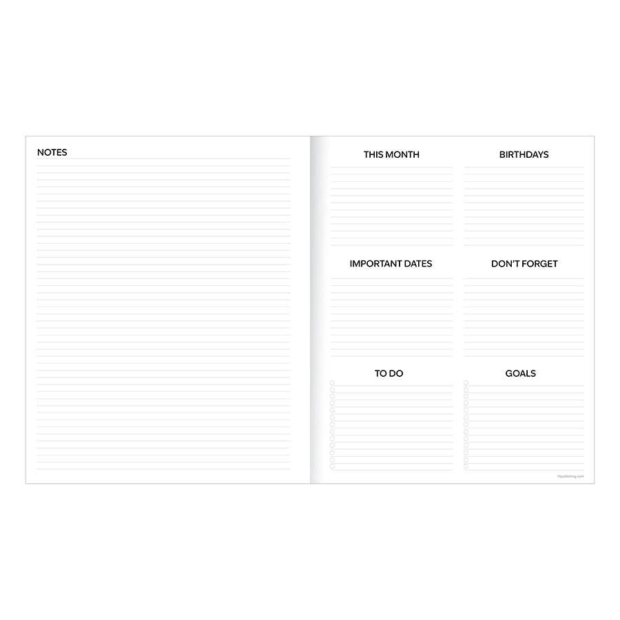 2027 Freshest Flowers Large Monthly Planner