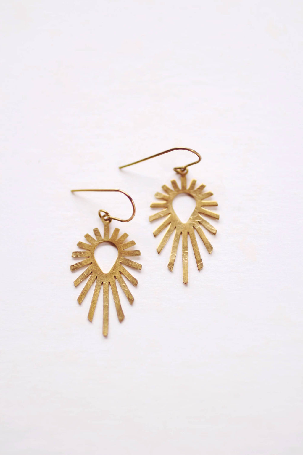 Teardrop Sun Burst Earrings