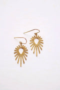 Teardrop Sun Burst Earrings